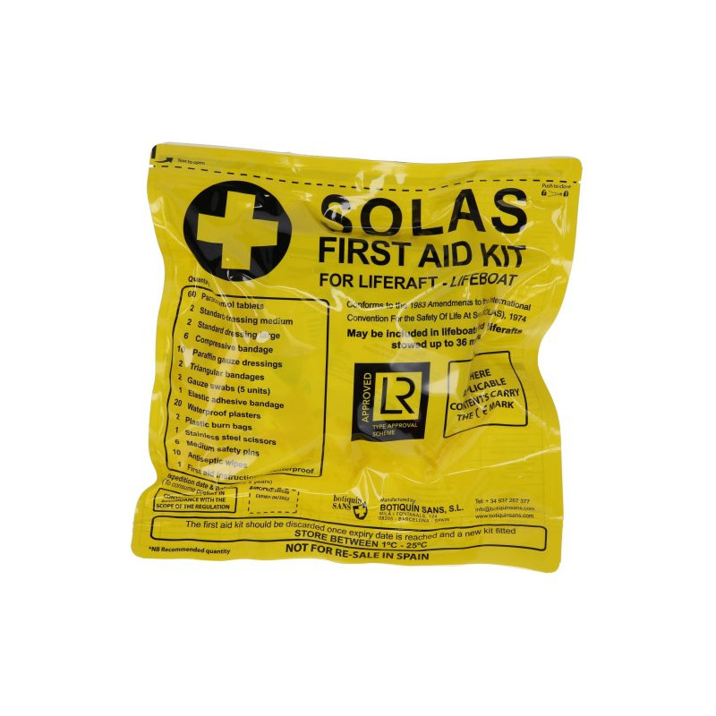 Trousse 1er secours - PHARMACIE POUR RADEAU SOLAS